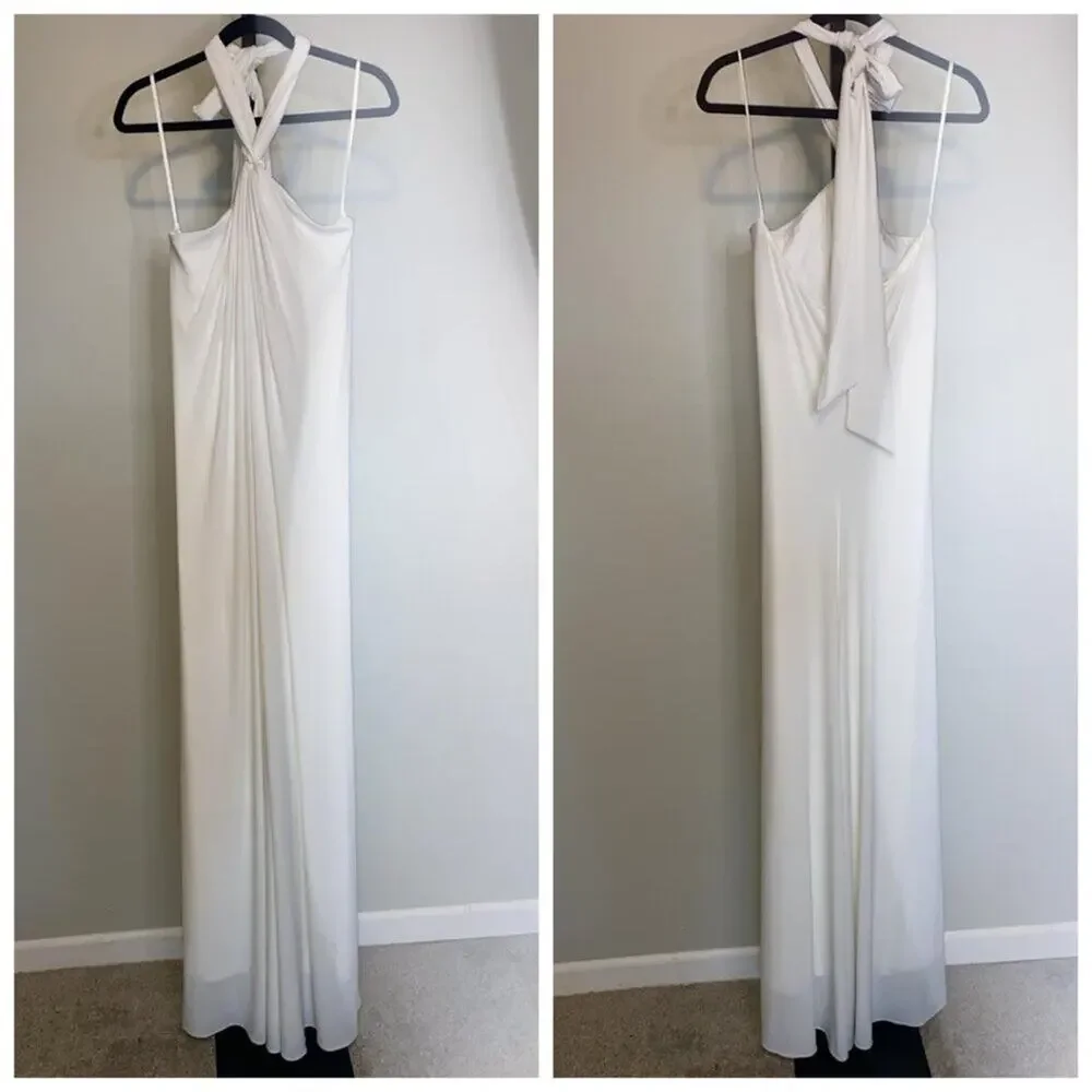 Halston Braided Neck Dress - Picture 2 of 9